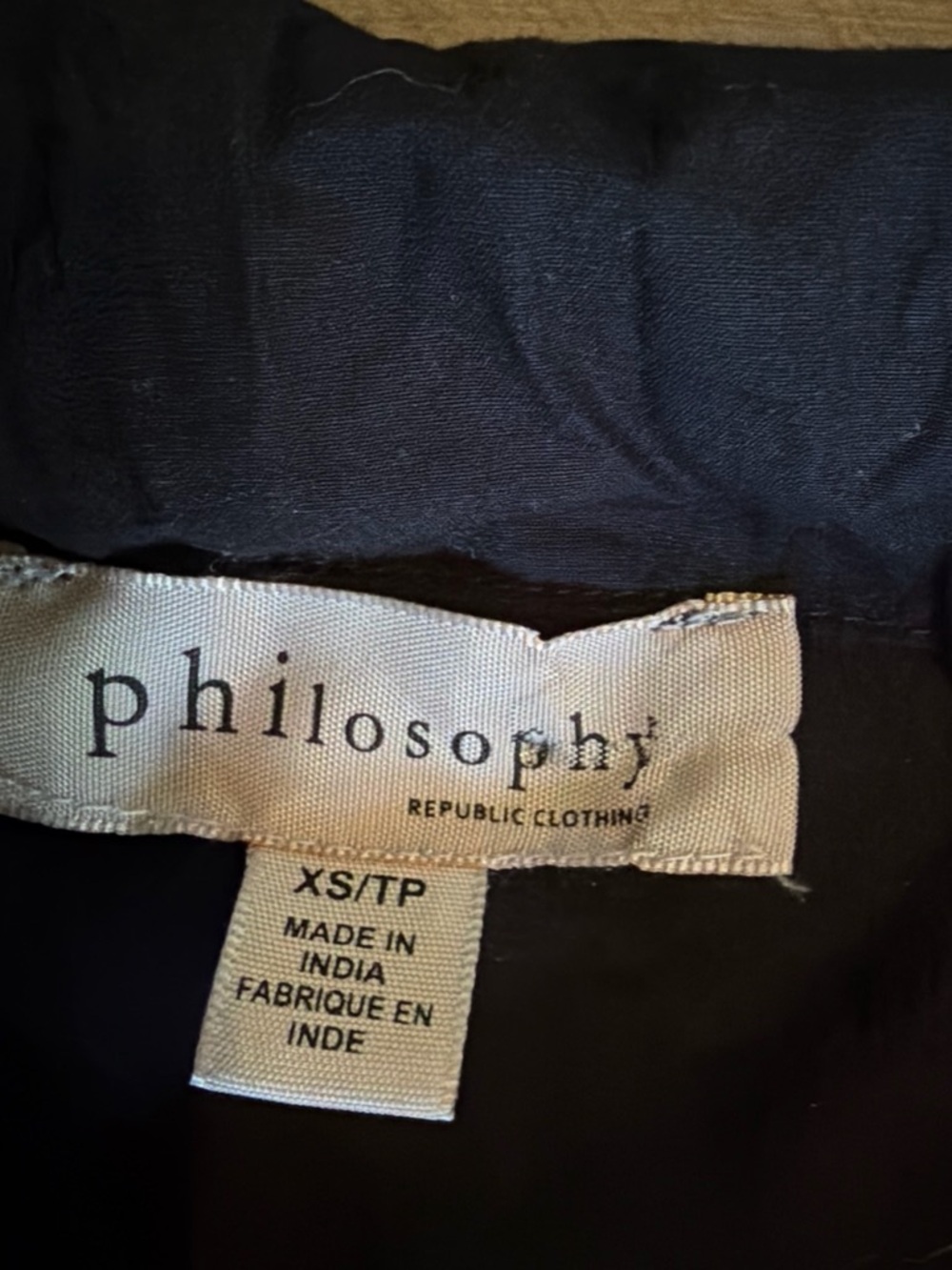 Philosophy Black A-Line Women's Skirt
